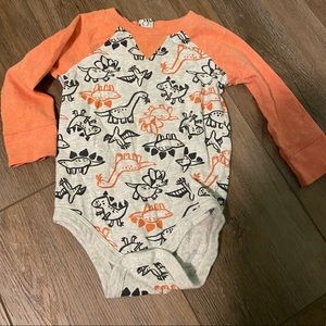 Dinosaur long sleeve onesie